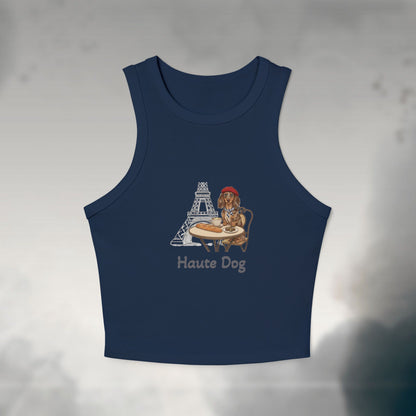 Haute Dog Women's Micro Rib Tank Top