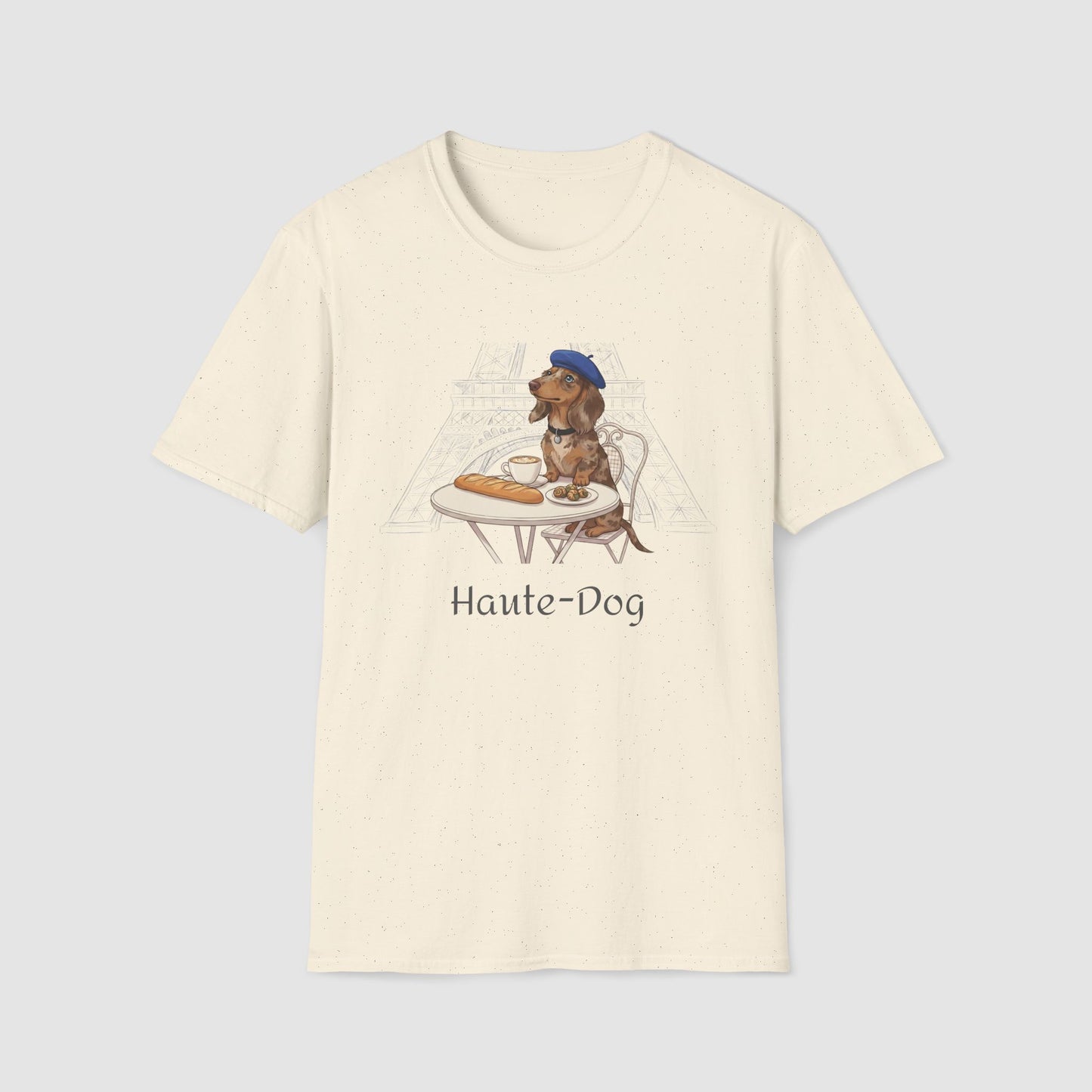 Haute-Dog Paris Dachshund | Unisex Softstyle T-Shirt