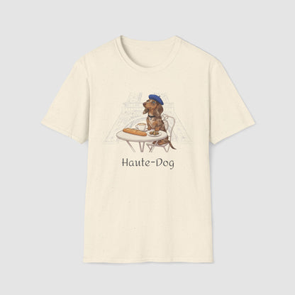 Haute-Dog Paris Dachshund | Unisex Softstyle T-Shirt