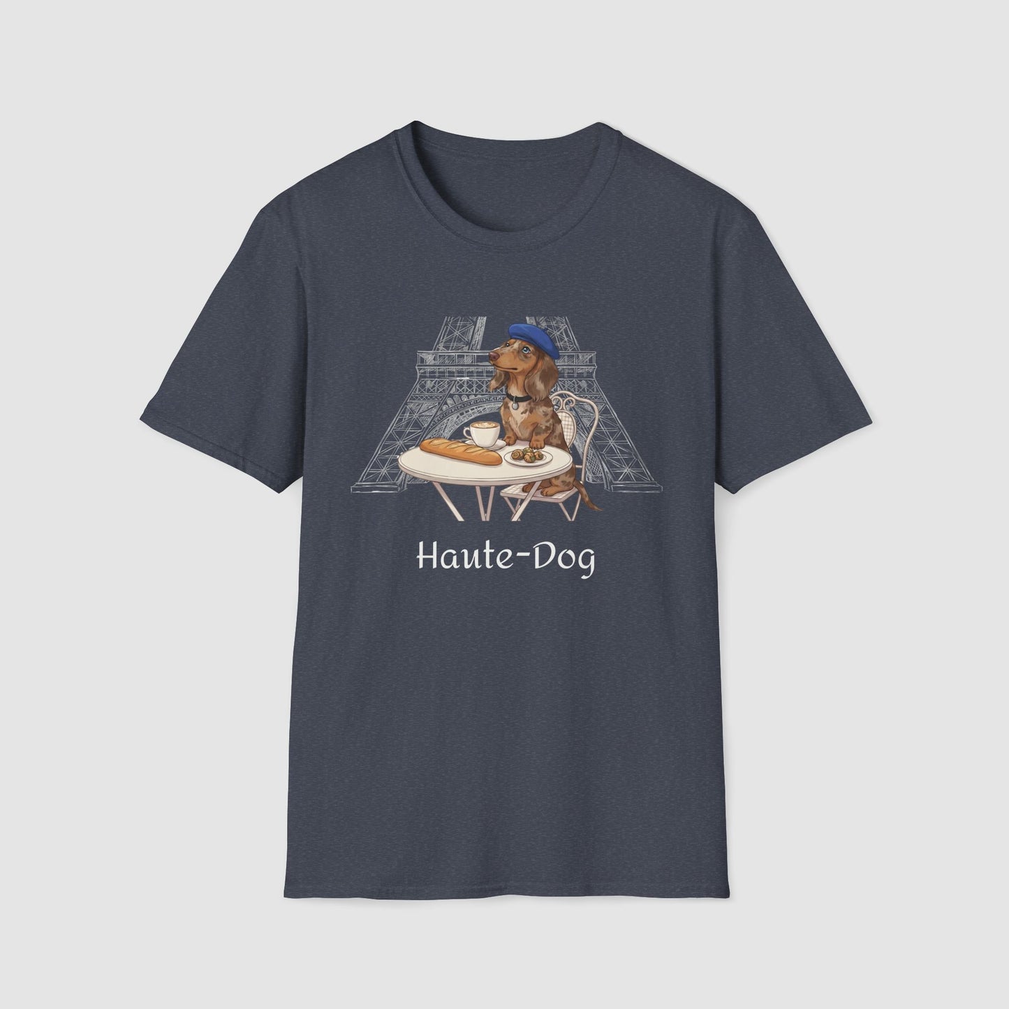 Haute-Dog Paris Dachshund | Unisex Softstyle T-Shirt