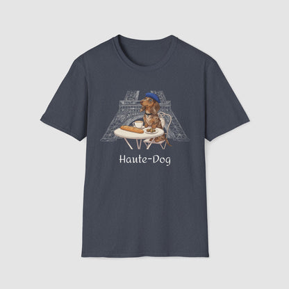 Haute-Dog Paris Dachshund | Unisex Softstyle T-Shirt