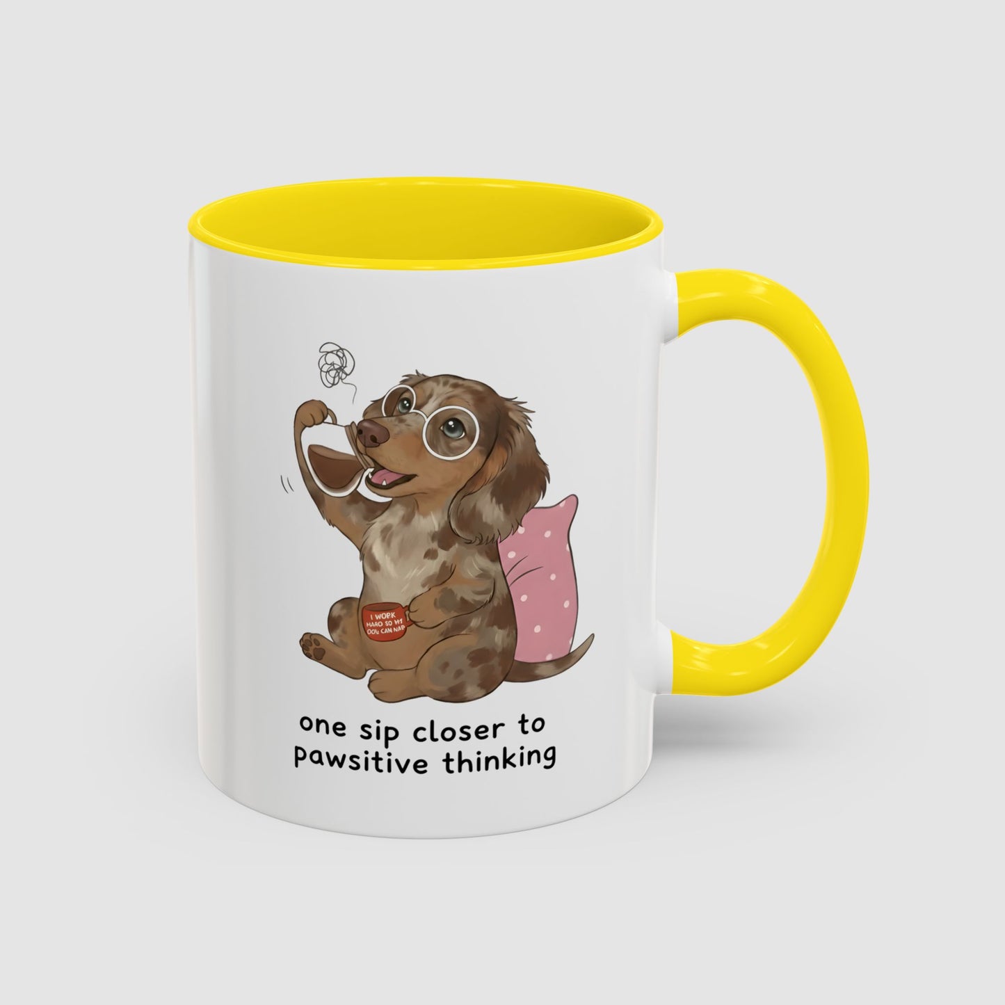 One Sip Closer To Pawsitive Thinking | Coffee Mug (11, 15oz)