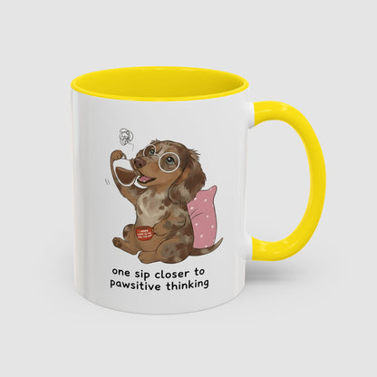 One Sip Closer To Pawsitive Thinking | Coffee Mug (11, 15oz)