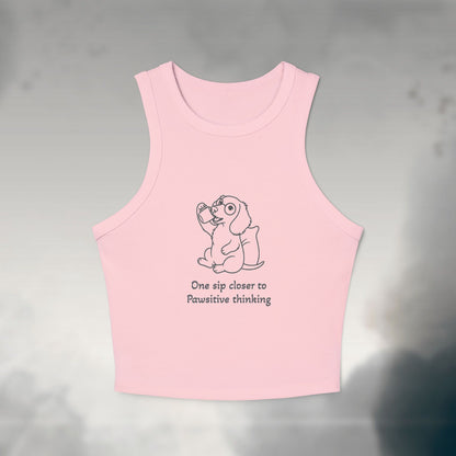 One Sip Closer Women's Micro Rib Tank Top