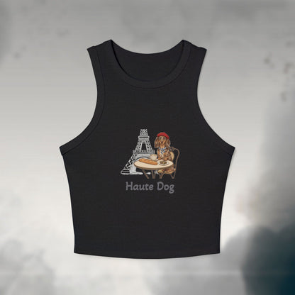 Haute Dog Women's Micro Rib Tank Top