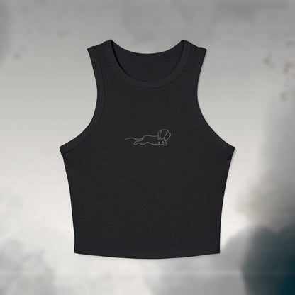 Signature Sketch Women's Micro Rib Tank Top