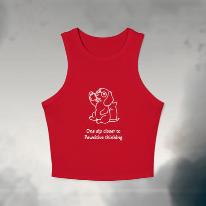 One Sip Closer Women's Micro Rib Tank Top