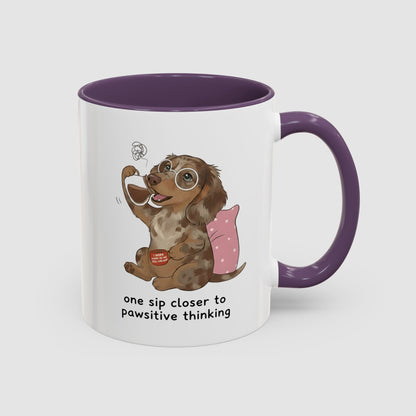 One Sip Closer To Pawsitive Thinking | Coffee Mug (11, 15oz)
