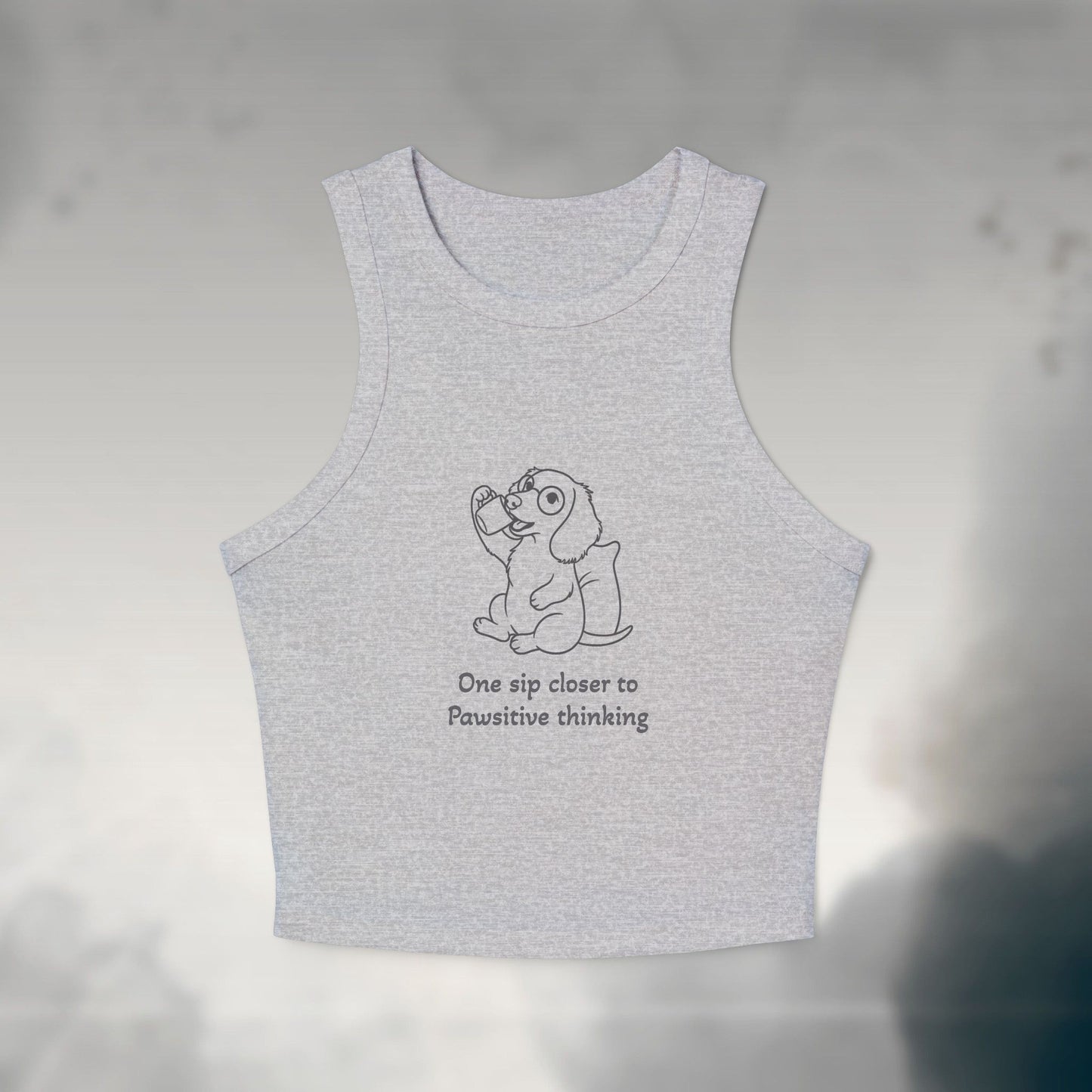 One Sip Closer Women's Micro Rib Tank Top