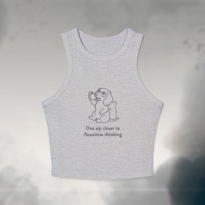 One Sip Closer Women's Micro Rib Tank Top
