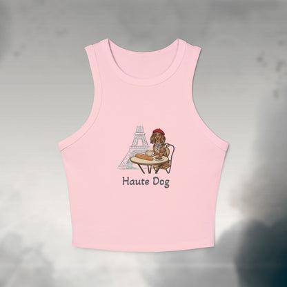 Haute Dog Women's Micro Rib Tank Top