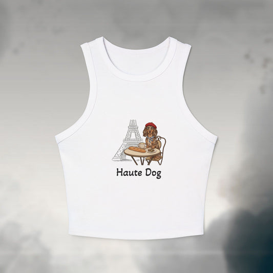 Haute Dog Women's Micro Rib Tank Top