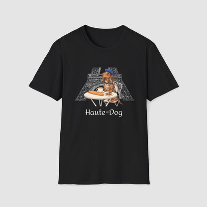 Haute-Dog Paris Dachshund | Unisex Softstyle T-Shirt