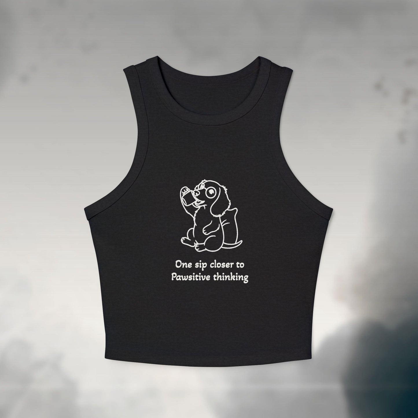 One Sip Closer Women's Micro Rib Tank Top