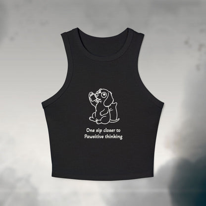 One Sip Closer Women's Micro Rib Tank Top