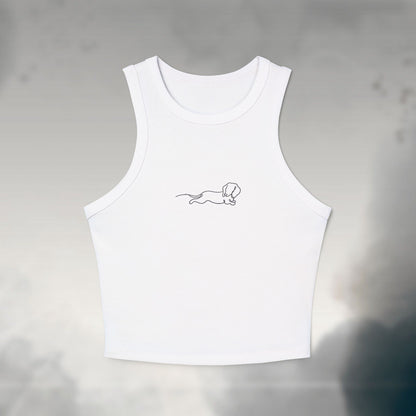 Signature Sketch Women's Micro Rib Tank Top
