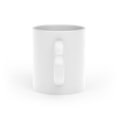 Powered by Dogs and Coffee | Heart-Shaped Mug | 11oz