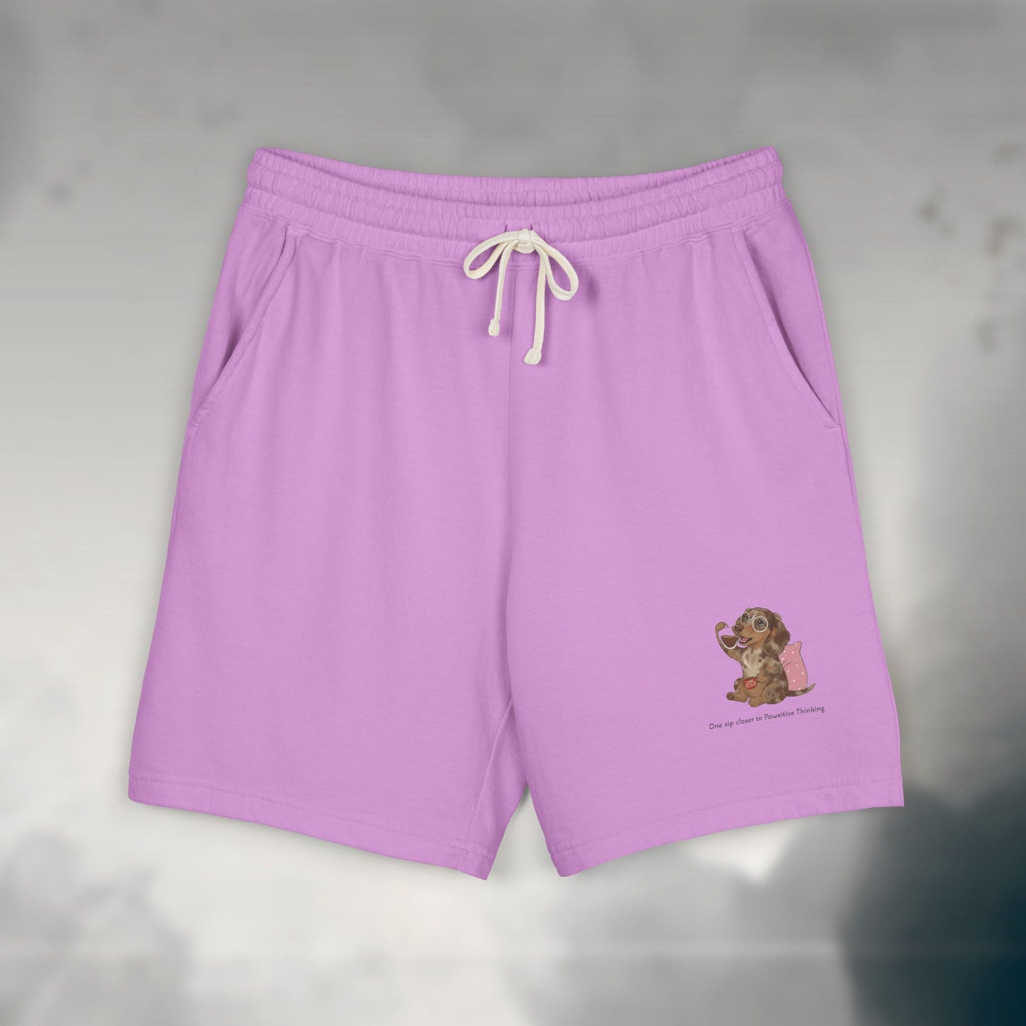 Unisex Garment-Dyed Lightweight Fleece Sweat Shorts