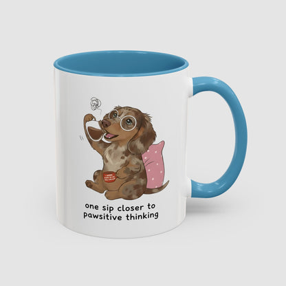 One Sip Closer To Pawsitive Thinking | Coffee Mug (11, 15oz)