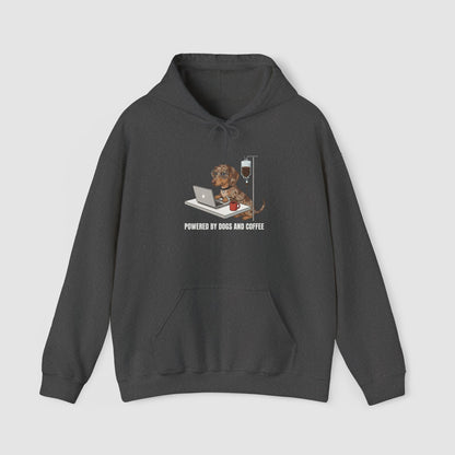 Powered By Dogs & Coffee | Unisex Hoodie
