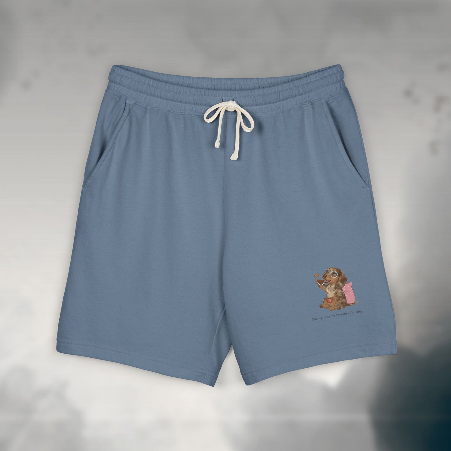 Unisex Garment-Dyed Lightweight Fleece Sweat Shorts