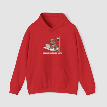 Powered By Dogs & Coffee | Unisex Hoodie