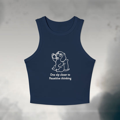 One Sip Closer Women's Micro Rib Tank Top