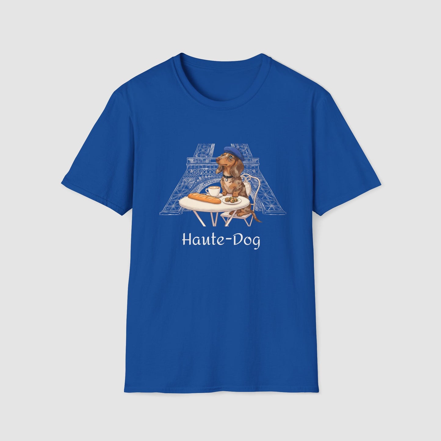 Haute-Dog Paris Dachshund | Unisex Softstyle T-Shirt