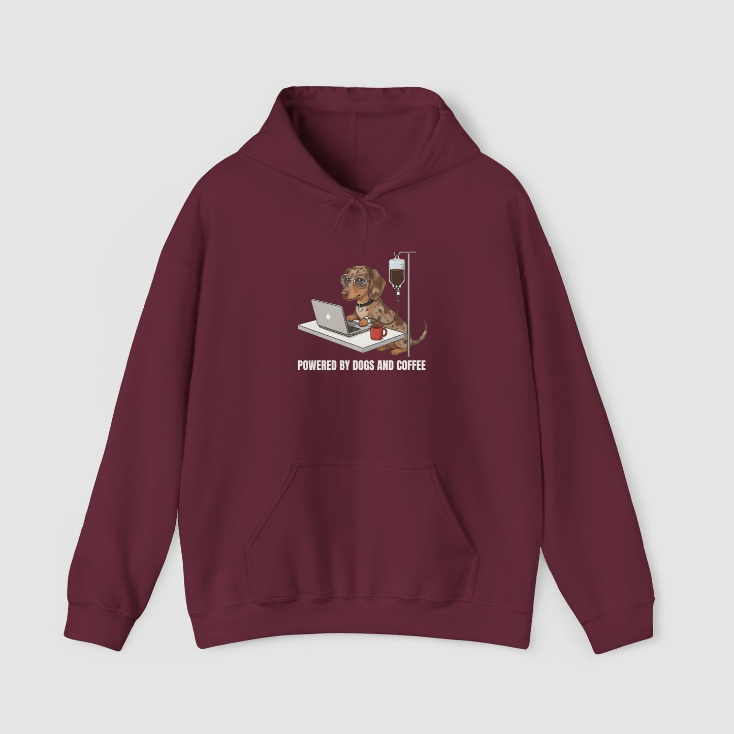 Powered By Dogs & Coffee | Unisex Hoodie
