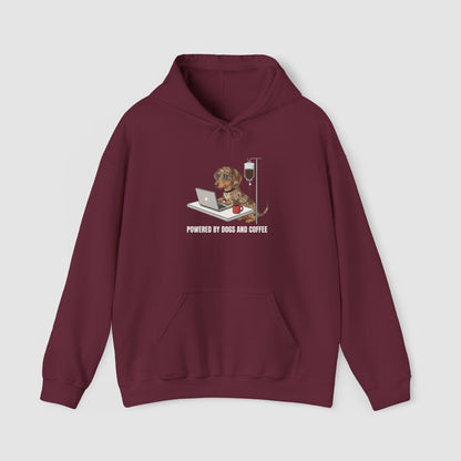 Powered By Dogs & Coffee | Unisex Hoodie