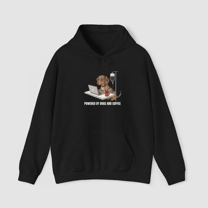 Powered By Dogs & Coffee | Unisex Hoodie