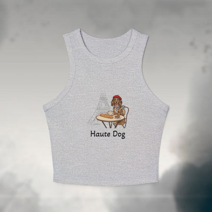 Haute Dog Women's Micro Rib Tank Top