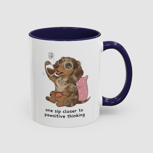 One Sip Closer To Pawsitive Thinking | Coffee Mug (11, 15oz)