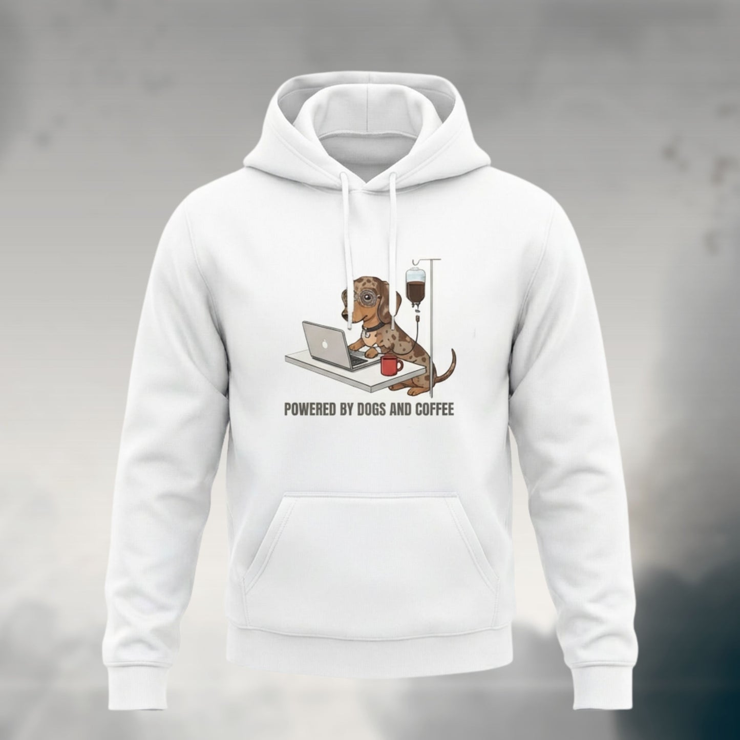 Powered By Dogs & Coffee | Unisex Hoodie