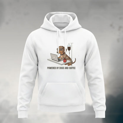 Powered By Dogs & Coffee | Unisex Hoodie