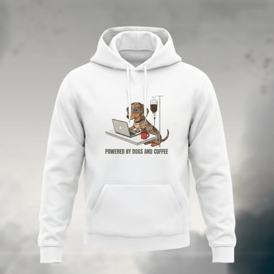 Powered By Dogs & Coffee | Unisex Hoodie