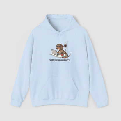 Powered By Dogs & Coffee | Unisex Hoodie