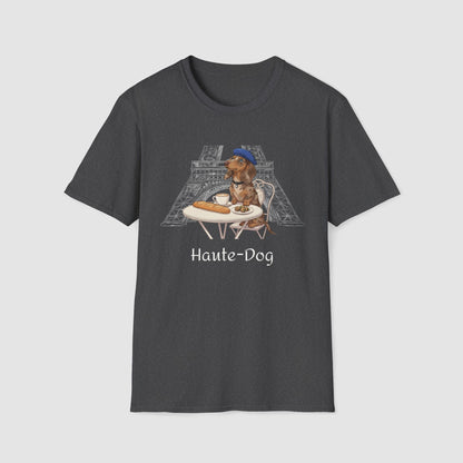 Haute-Dog Paris Dachshund | Unisex Softstyle T-Shirt