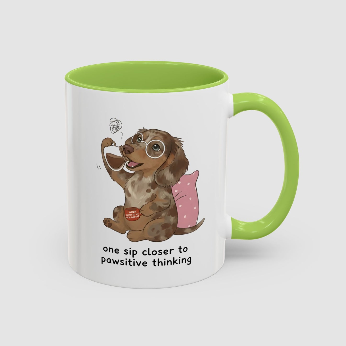 One Sip Closer To Pawsitive Thinking | Coffee Mug (11, 15oz)
