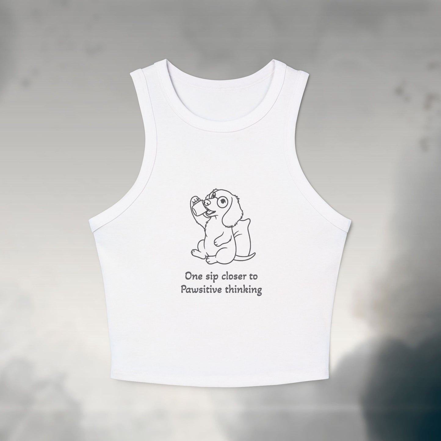 One Sip Closer Women's Micro Rib Tank Top