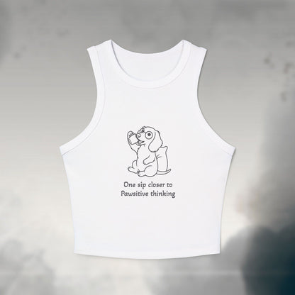 One Sip Closer Women's Micro Rib Tank Top