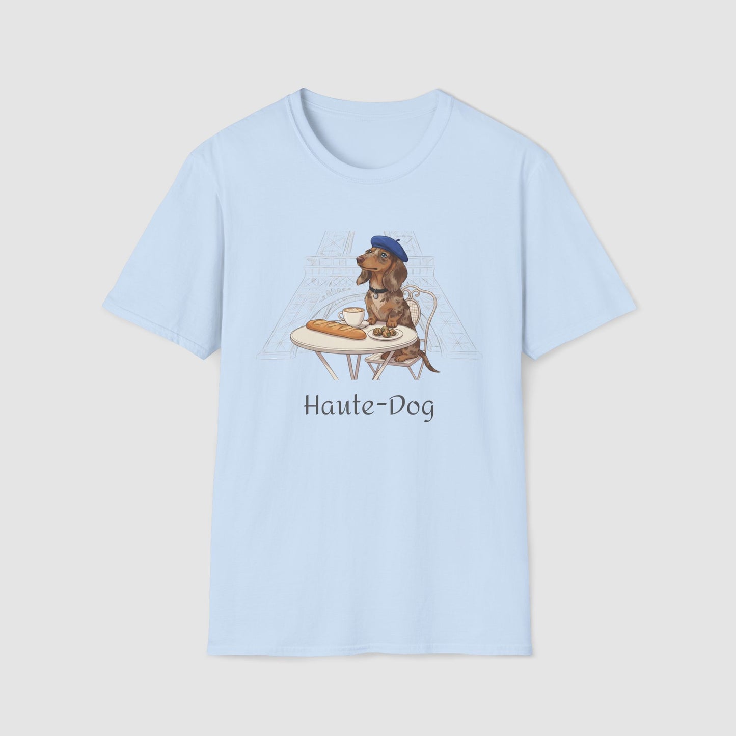 Haute-Dog Paris Dachshund | Unisex Softstyle T-Shirt