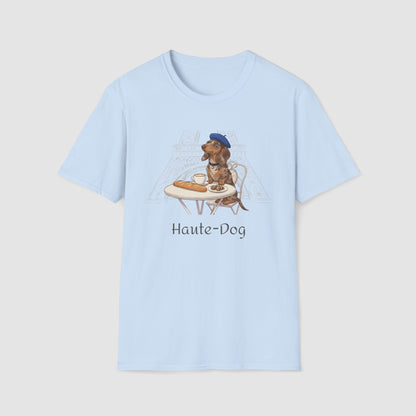 Haute-Dog Paris Dachshund | Unisex Softstyle T-Shirt