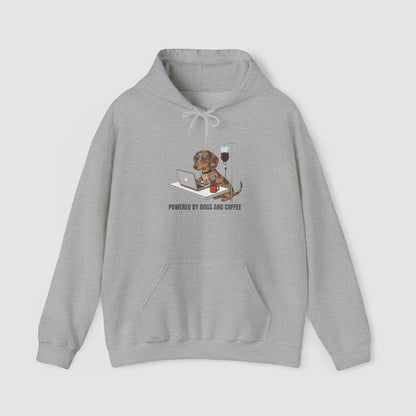Powered By Dogs & Coffee | Unisex Hoodie