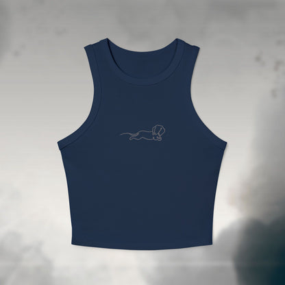 Signature Sketch Women's Micro Rib Tank Top