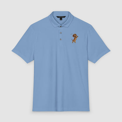 Quiet Nine | Men’s Embroidered Stretch Polo