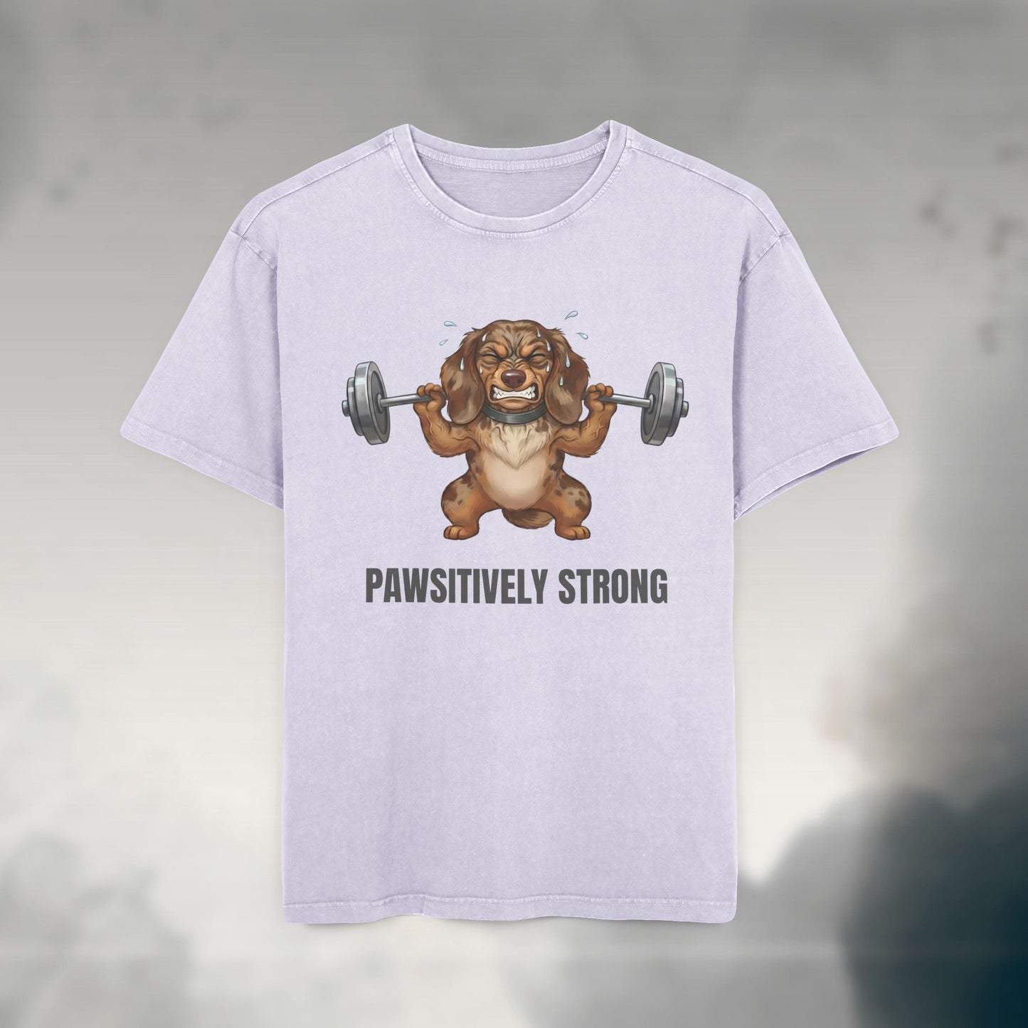 Pawsitively Strong | Oversized Unisex Acid Wash T-Shirt