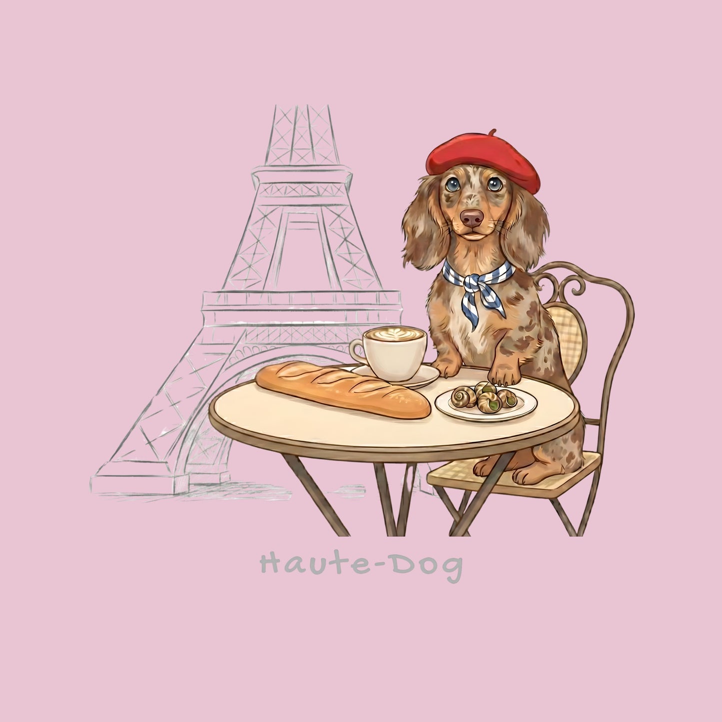 Haute-Dog Paris Dachshund | Unisex Hoodie